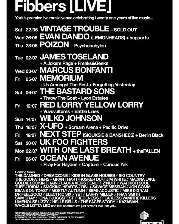 2013 June & July listings