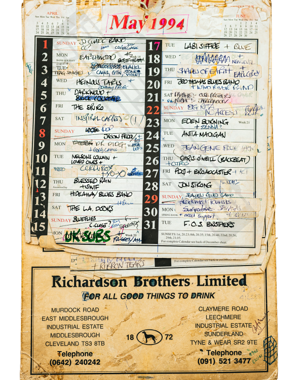 1994 May hand-written office wall calendar