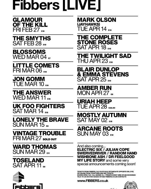 2015 February, March, April & May listings