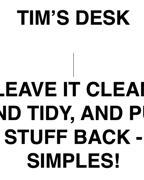 2016 Tim's desk