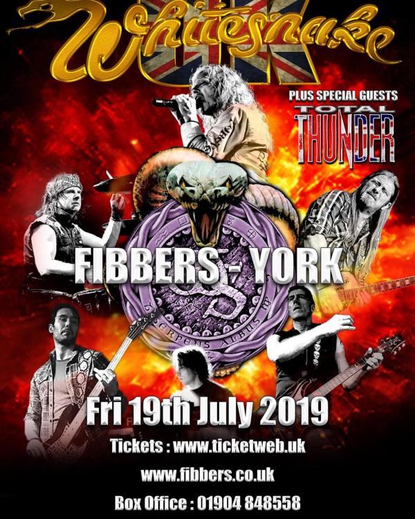 2019 Whitesnake UK, Total Thunder