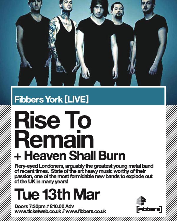 2012 Rise To Remain, Heaven Shall Burn