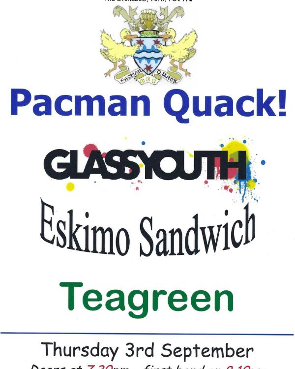 20O9 Pacman Quack, Glass Youth, Eskimo Sandwich, Teagreen