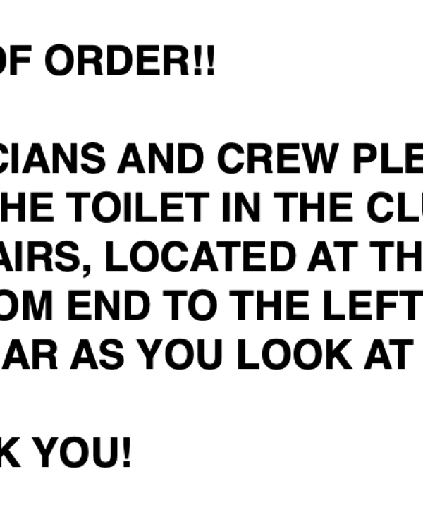 There was only one type of performer that broke it