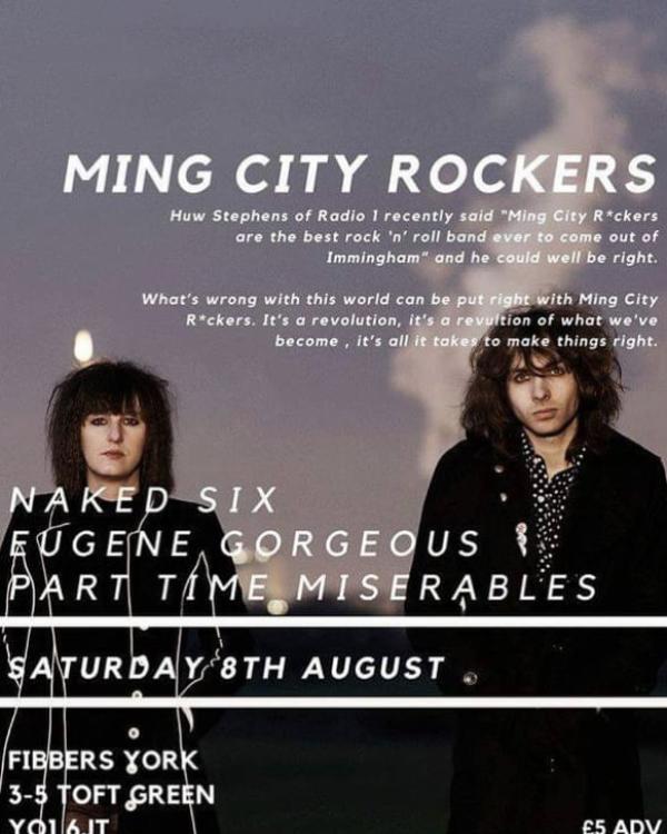 2016 Ming City Rockers, Naked Six, Eugene Gorgeous, Part Time Miserables