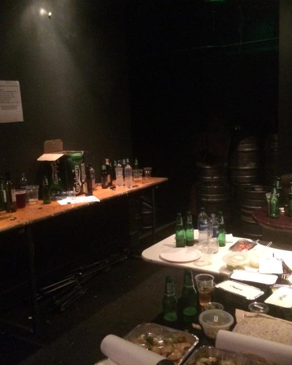 Toft Green green room post-band