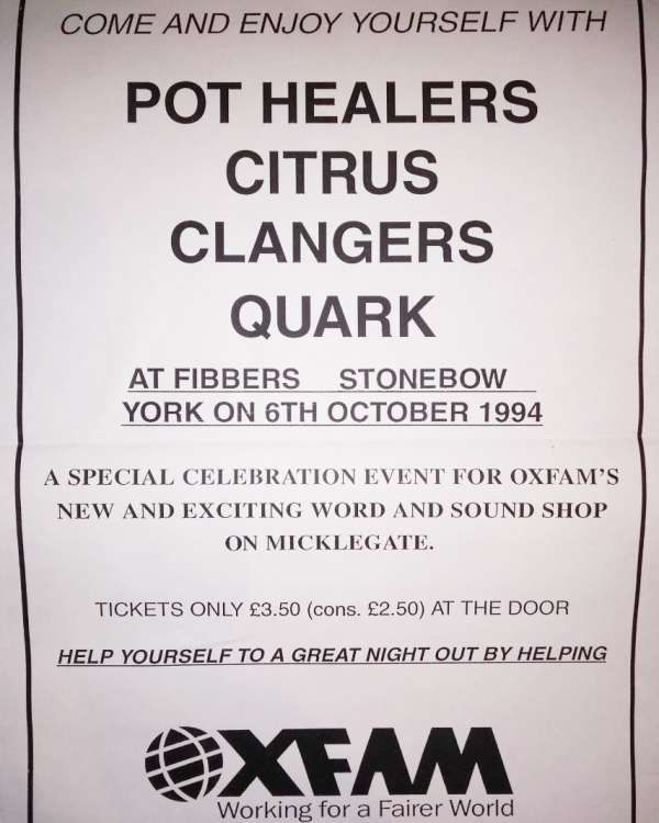 1994 The Pot Healers, Citrus, The Clangers, Quark