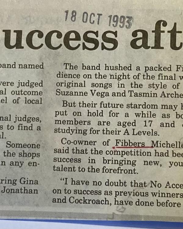 1993 No Access Battle of the Bands review