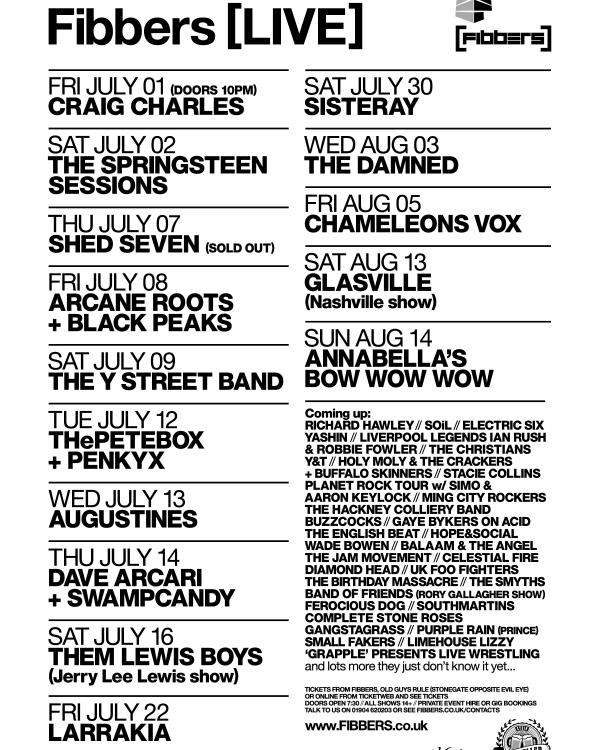 2016 July & August listings