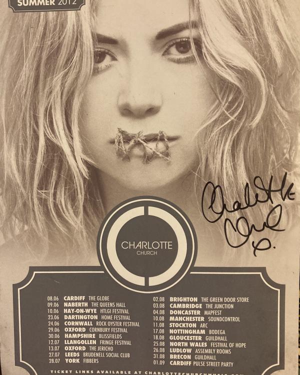 2012 Charlotte Church (signed)