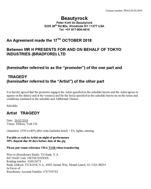 2019 Tragedy, The Metal Bee Gees