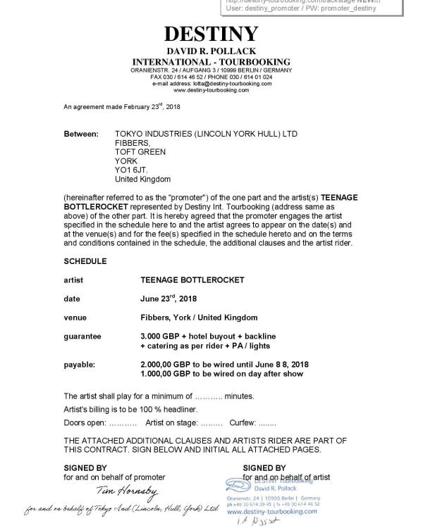 2018 Teenage Bottlerocket