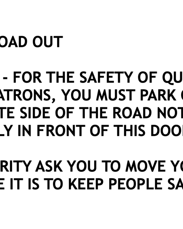 Because exiting customers can't see what's coming