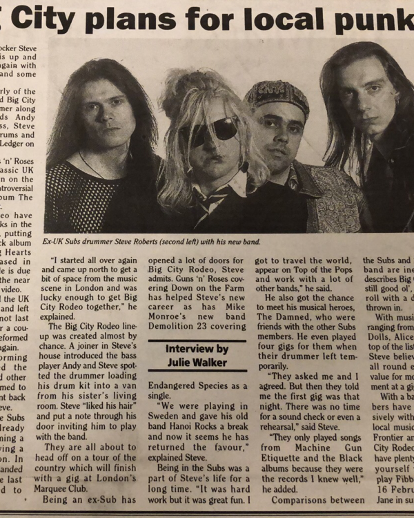 1994 Big City Rodeo interview