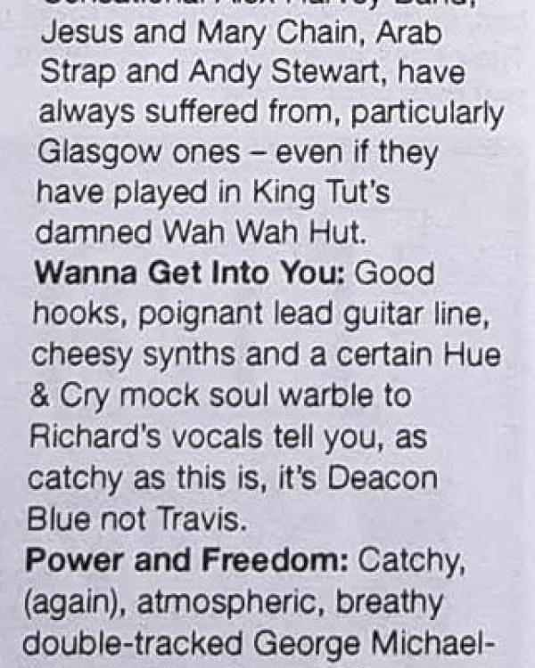 1998 Parker demo review by Charm magazine