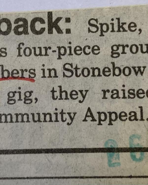 1992 Press band 'Spike' preview