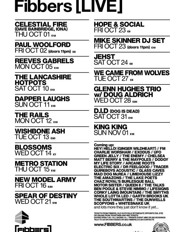 2015 October & November listings