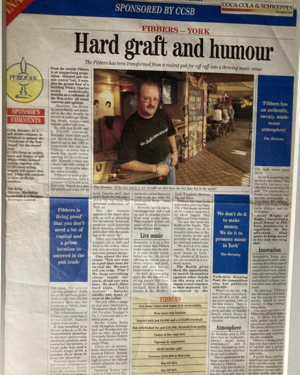 1993 Publican magazine award article