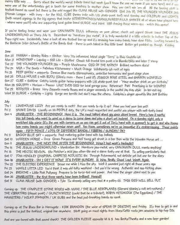 1999 June/July "Talk About Building Your Part...' listings