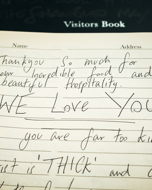 2014 "We Love You And You Are Far Too Kind" (!) fed by Michelle when we lived on The Shambles