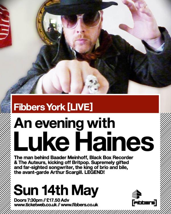 2017 An evening with Luke Haines
