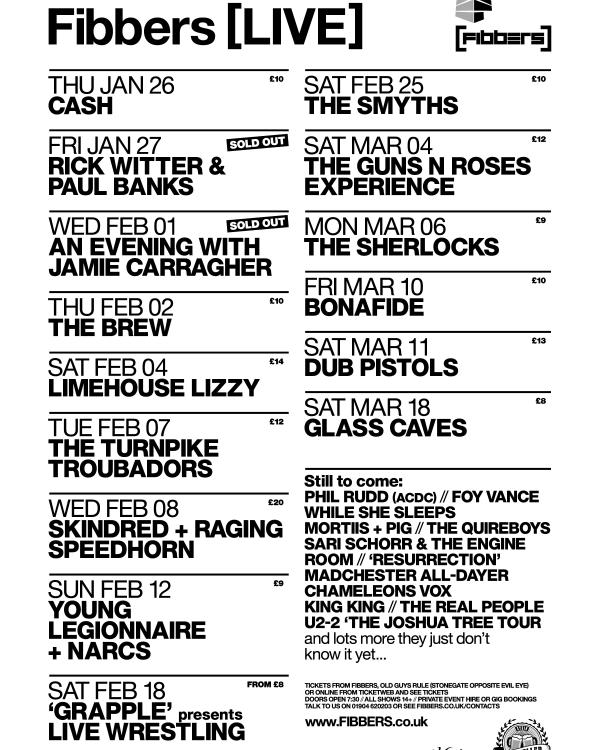 2017 January, February & March listings