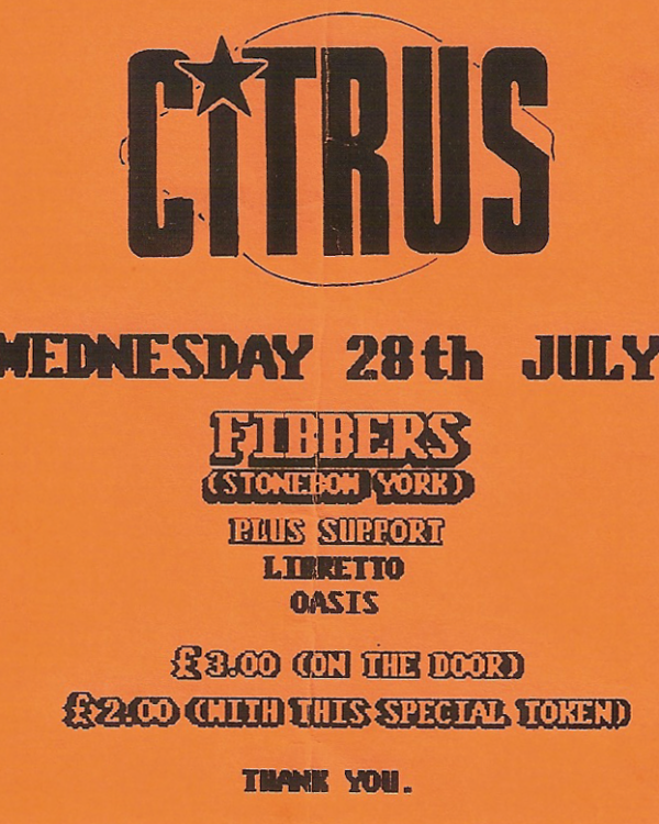 1993 Citrus, Libretto, Oasis