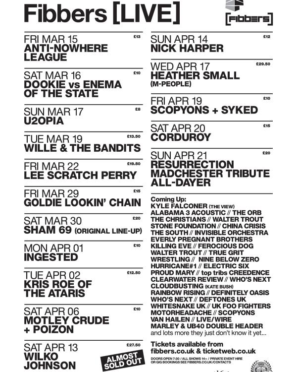 2019 March & April listings