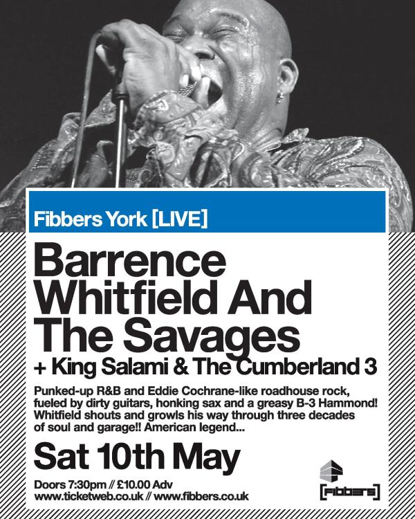 2014 Barrence Whitfield & The Savages, King Salami & The Cumberland 3