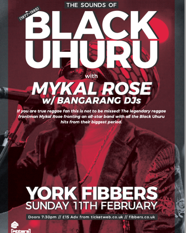 2016 Black Uhuru with Mykal Rose, Bangarang DJs