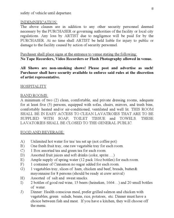 2018 Stanley Clarke (extracts from a nineteen page document)