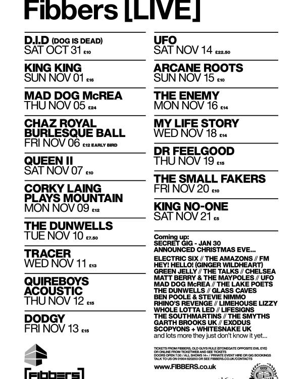 2015 October & November listings