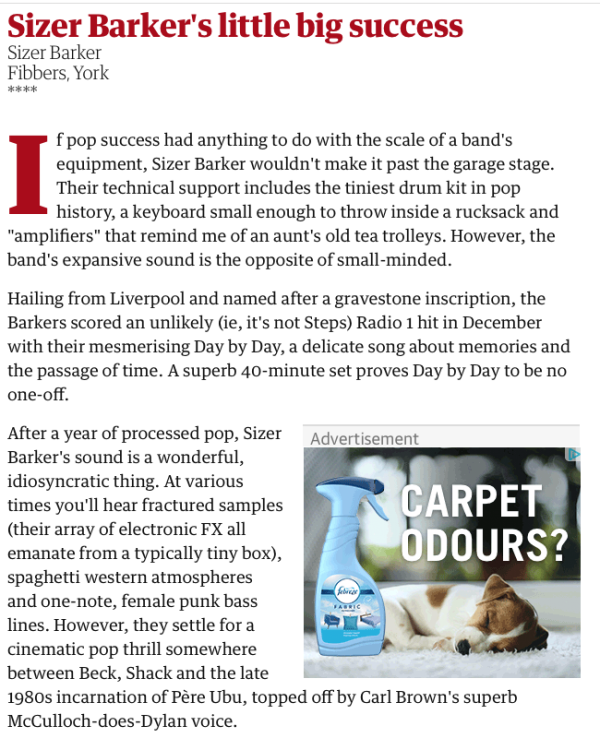 2004 Sizer Barker review