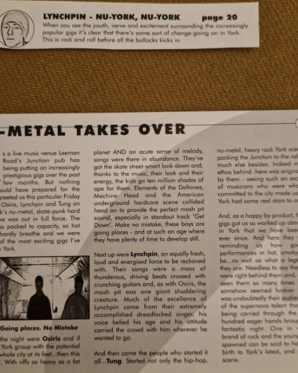 2000 Tung, Osiris, Lynchpin