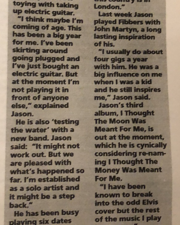1996 Jason Feddy interview