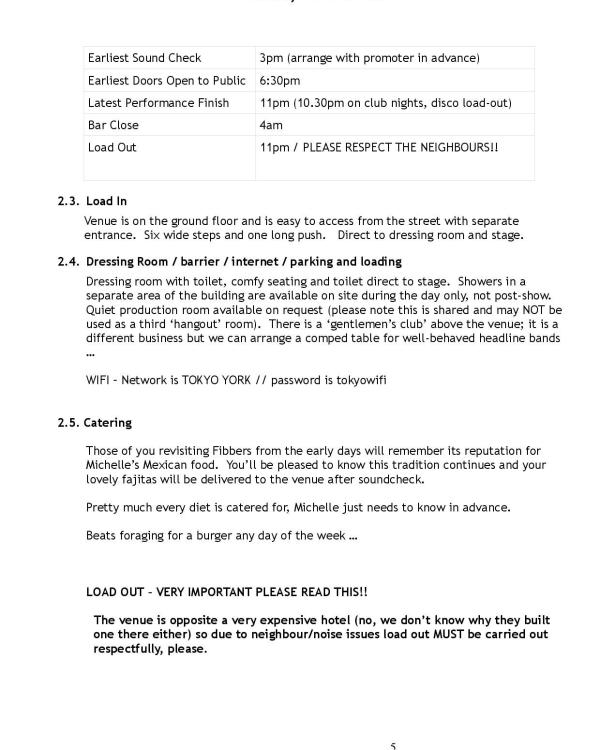 2015 Toft Green venue and tech spec page 5