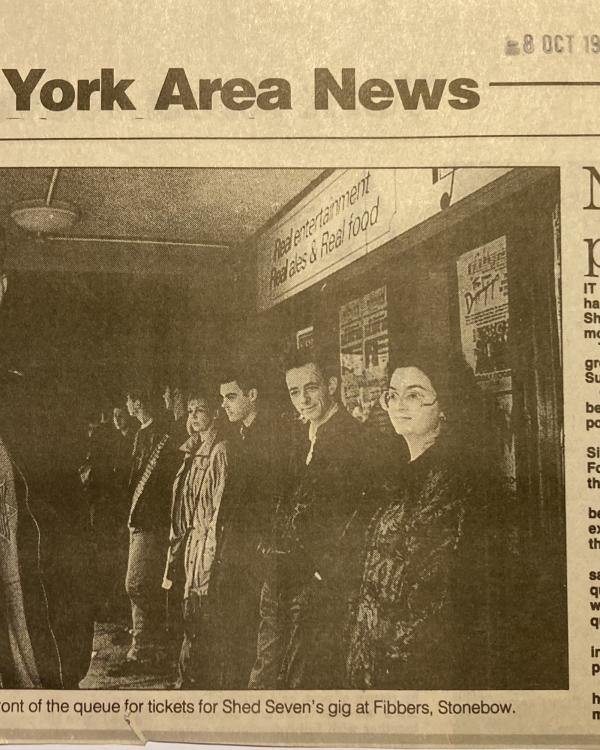 1994 Shed Seven tickets go on sale article