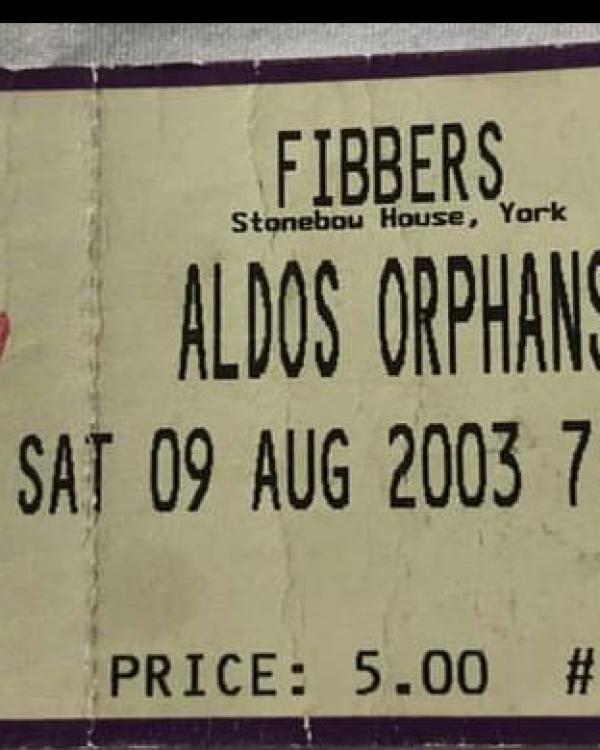 2003 Aldo’s Orphans ticket