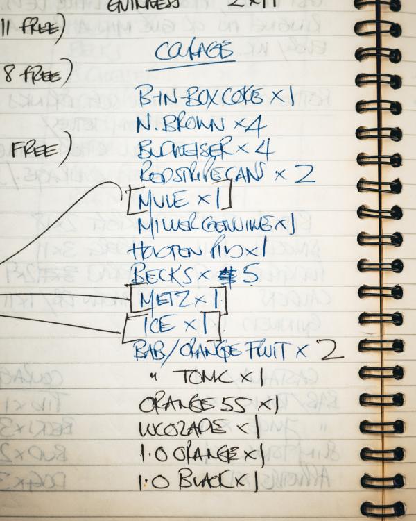 1994 Brewery order - Mule? Metz? Ice? Eh?