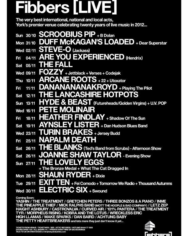 2011 October & November listings