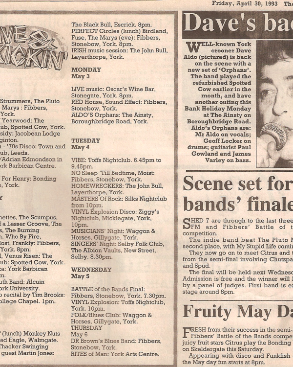 1993 May weekly listings