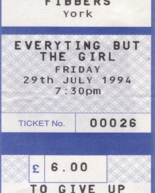 1994 Everything But The Girl (typo!)