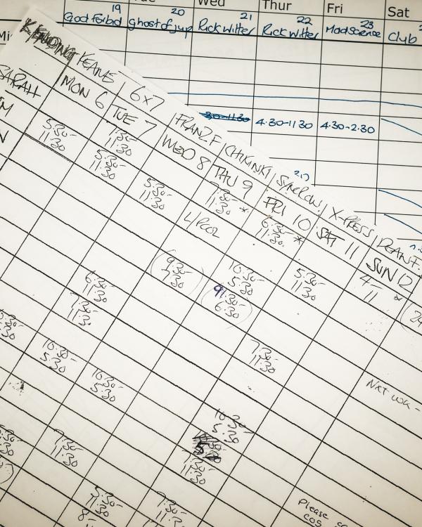 2003 October staff rotas