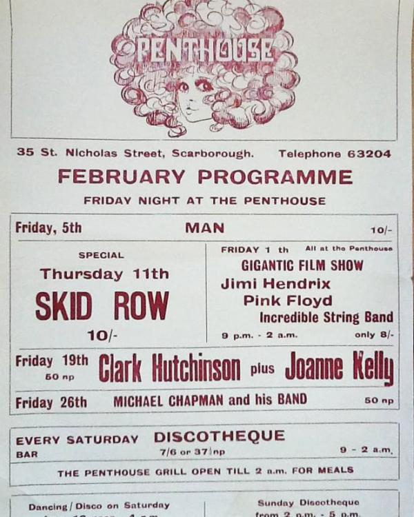 1972 Scarborough Penthouse (the inspiration for Fibbers)