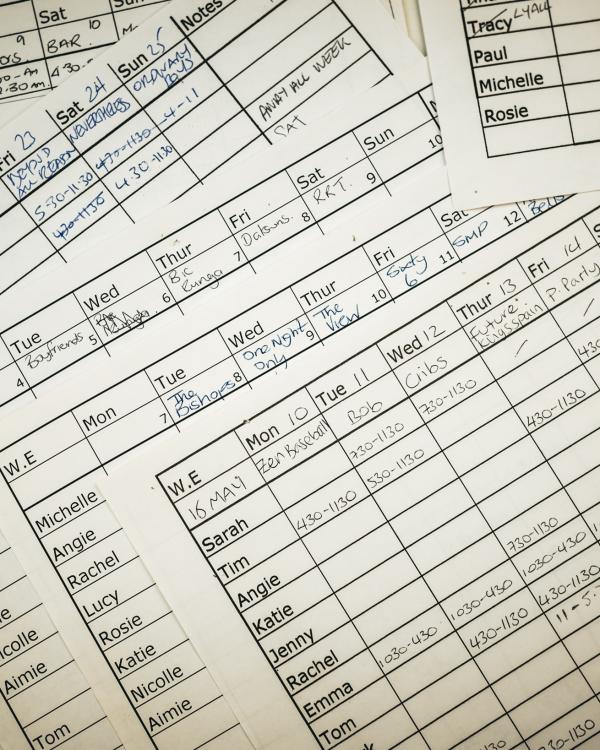 2004 May staff rotas