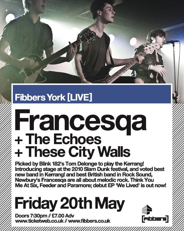 2011 Francesqa, The Echoes, These City Walls