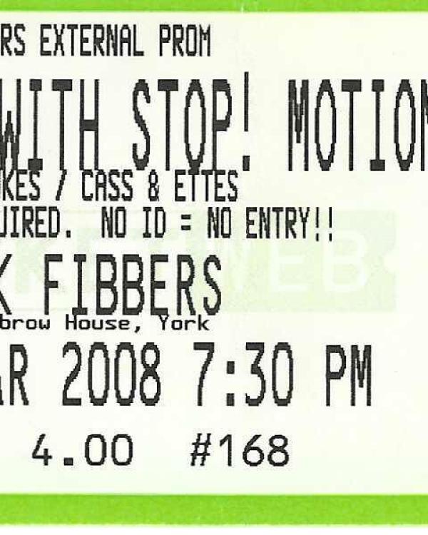 Ticket for Stop! Motion, The City Dukes, Cass And Ettes