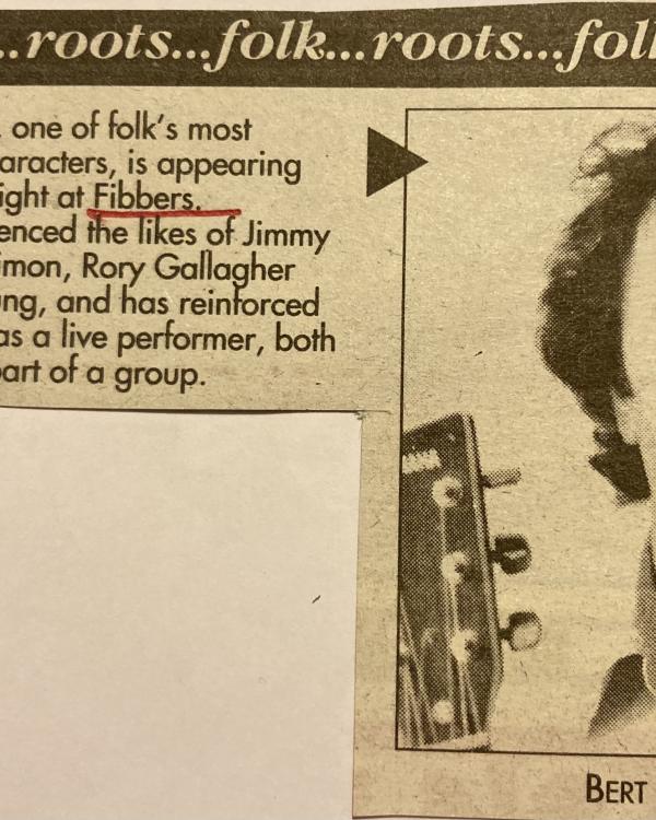 1995 Bert Jansch preview