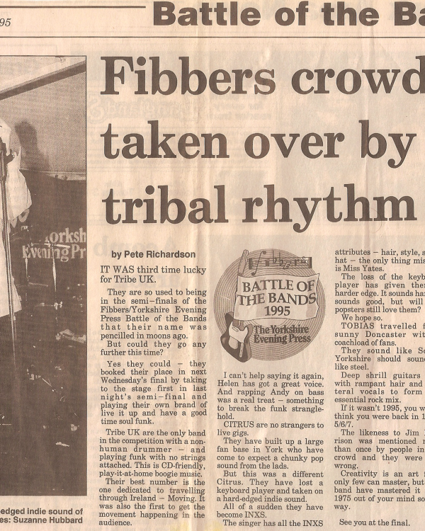 1995 April Battle of the Bands with Citrus, Tribe UK, Tobias