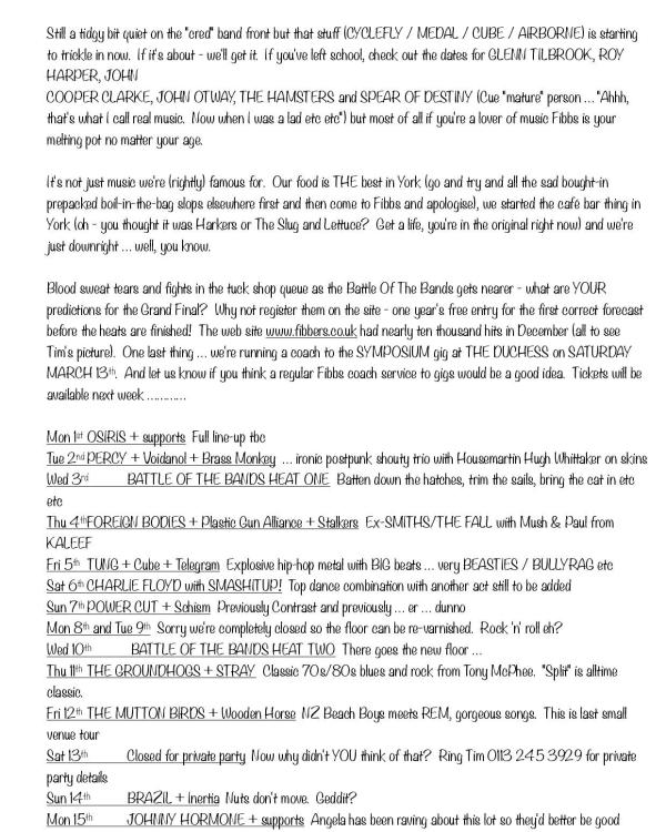 2005 February listings